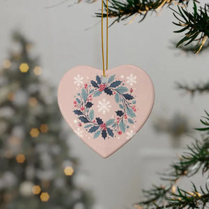 Holly Leaves Ceramic Ornaments - Festive Holiday Decor - Dipaliz - Home