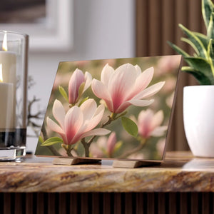 Pink Magnolia Ceramic Photo Tile – 6x6 Glossy - Dipaliz - Wall Tiles