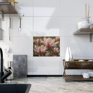 Pink Magnolia Ceramic Photo Tile – 6x6 Glossy - Dipaliz - Wall Tiles