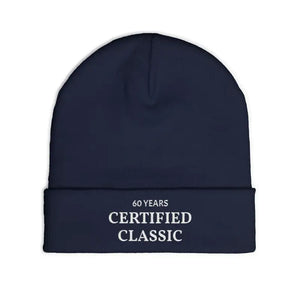 Embroidered Knit Beanie - Certified Classic 60 Years - Dipaliz - Beanies