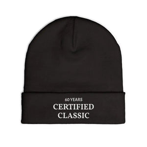 Embroidered Knit Beanie - Certified Classic 60 Years - Dipaliz - Beanies