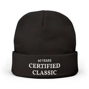 Embroidered Knit Beanie - Certified Classic 60 Years - Dipaliz - Beanies