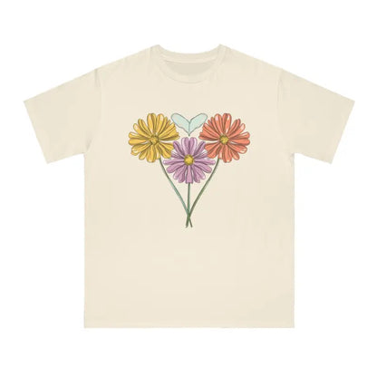 Eco-friendly Spring Flowers Tee: Ultimate Comfort in Organic Style - T-shirt