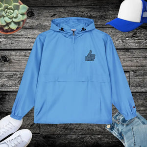 Outerwear - Unisex Packable Anorak Jacket - Waterproof Adventure Ready - Dipaliz s / Light Blue