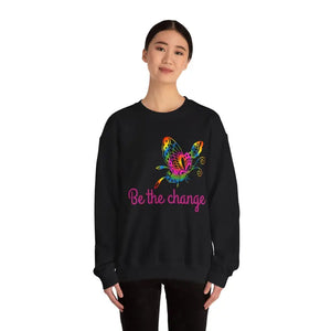 Be the Change Unisex Heavy Blend Crewneck Sweatshirt - Dipaliz - Sweatshirts