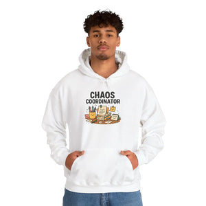 Relaxed Chaos Coordinator Hoodie - Fun Office Wear - Dipaliz - Hoodies