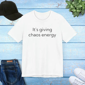 Chaos Energy Boost Unisex Jersey Tee Breathable Fabric - Dipaliz - White / s - T-shirts