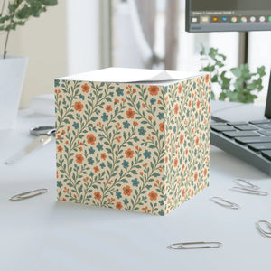 Vibrant Floral Note Cube - Blooming Inspiration 400 Sheets - Dipaliz - Sticky Notes