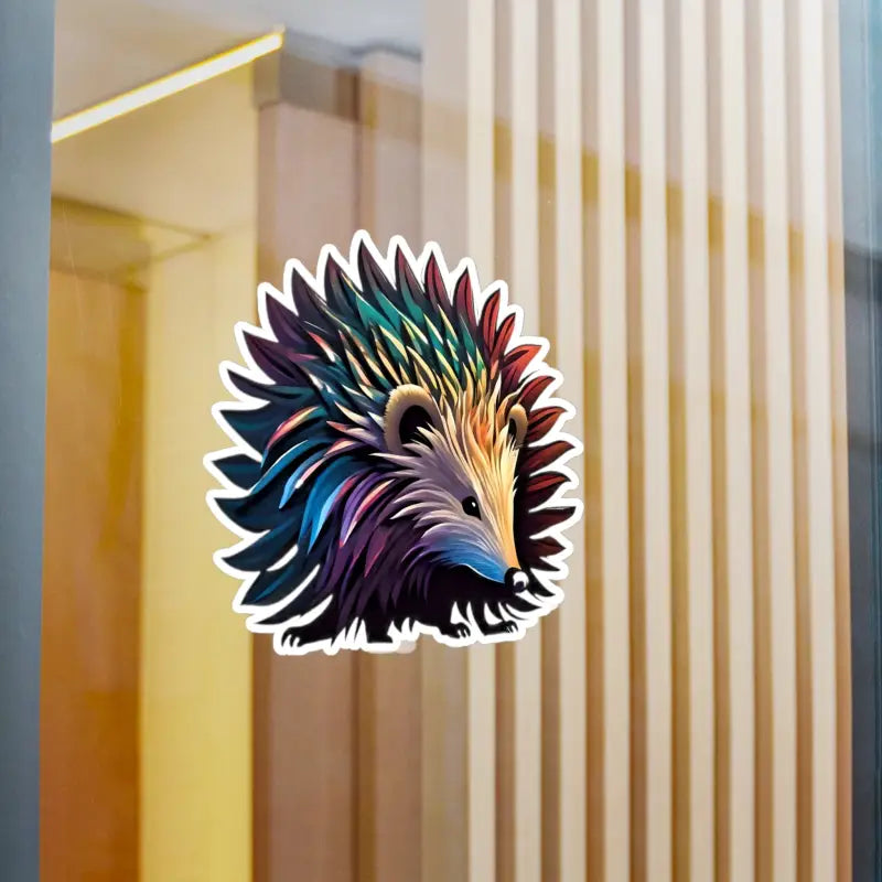 Whimsical Hedgehog Kiss Cut Vinyl Decals for your Home Decor - Paper Products