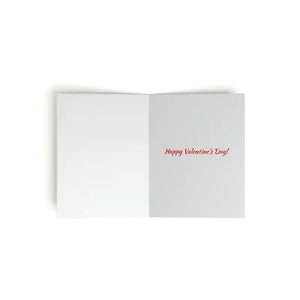 Greeting Cards Happy Valentine’s Red Heart Matching White Envelopes - & Note