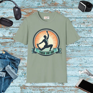 Unisex Softstyle Motivational Graphic Shirt Summer Vibes - Dipaliz - s / Sage - T-shirts