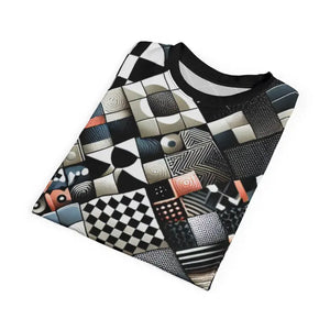 Checkerboard Unisex Cut & Sew Tee - All Over Print - Dipaliz - T-shirts