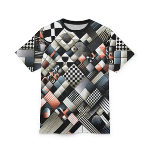 Checkerboard Unisex Cut & Sew Tee - All Over Print - Dipaliz - T-shirts