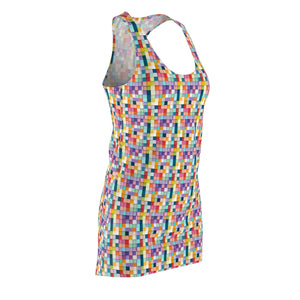 Checkered Racerback Dress – Eco Sew Style - Dipaliz - Dresses - Xs