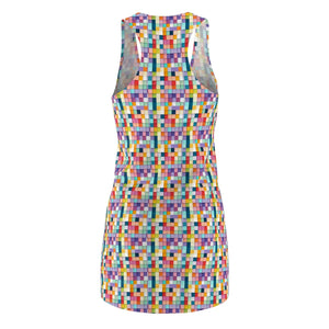 Checkered Racerback Dress – Eco Sew Style - Dipaliz - Dresses - Xs
