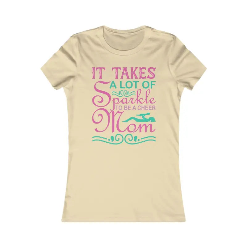 Cheer Mom’s Favorite Tee: Elevate your Wardrobe Today! - s / Soft Cream T-shirt