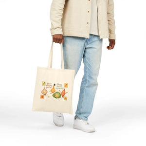 Playful Hues Cotton Canvas Tote - Cheerful Eco - Dipaliz - Shopping Totes