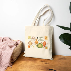 Playful Hues Cotton Canvas Tote - Cheerful Eco - Dipaliz - Shopping Totes