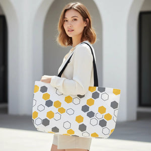 Cheerful Yellow Weekender Tote - Instant Summer Vibe - Dipaliz - Luggage & Bags