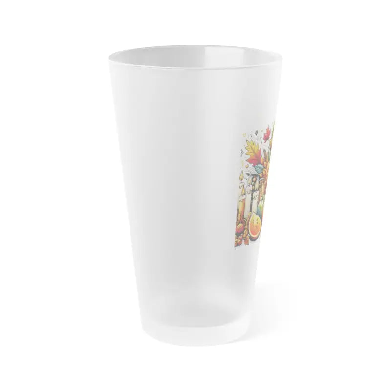 Celebrate Thanksgiving with Frosted 16oz Pint Glasses - Mug