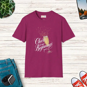 Unisex Softstyle Tee Ring-spun Cotton Taped Shoulders - Dipaliz - s / Antique Heliconia - T-shirts