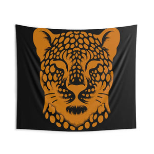 Luxe Cheetah Print Tapestry – Polyester Decor - Dipaliz - Posters Prints & Visual Artwork