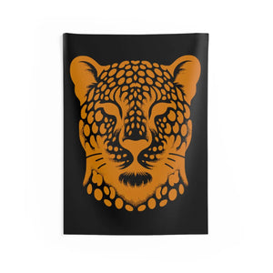 Luxe Cheetah Print Tapestry – Polyester Decor - Dipaliz - Posters Prints & Visual Artwork