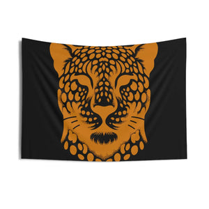 Luxe Cheetah Print Tapestry – Polyester Decor - Dipaliz - Posters Prints & Visual Artwork