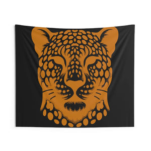 Luxe Cheetah Print Tapestry – Polyester Decor - Dipaliz - Posters Prints & Visual Artwork