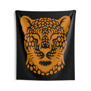 Luxe Cheetah Print Tapestry – Polyester Decor - Dipaliz - Posters Prints & Visual Artwork