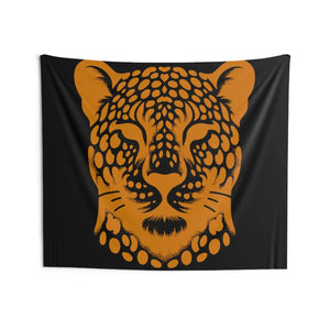 Luxe Cheetah Print Tapestry – Polyester Decor - Dipaliz - Posters Prints & Visual Artwork