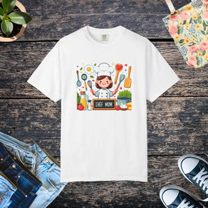 Chef Mom Garment Dyed Tee - Pre-shrunk Fabric - Dipaliz - T-shirts