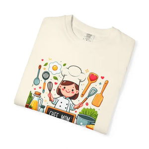 Chef Mom Garment Dyed Tee - Bold Culinary Style - Dipaliz - T-shirts