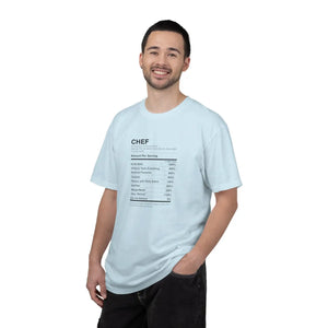 Chef Nutrition Facts T-shirt, Funny Cooking Ingredients Tee for Cooks & Foodies - T-shirts - m