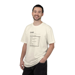Chef Nutrition Facts T-shirt, Funny Cooking Ingredients Tee for Cooks & Foodies - T-shirts - m