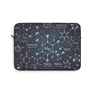 Chemistry Laptop Sleeve - Stylish Formula Design - Dipaliz - 13’’ - Computer Covers & Skins