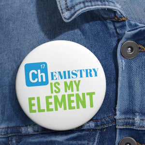 Chemistry Pin Buttons - Vibrant Science Teacher Gifts - Dipaliz - Pinback