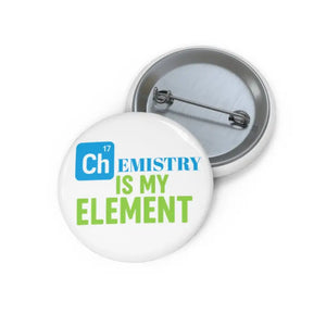 Chemistry Pin Buttons - Vibrant Science Teacher Gifts - Dipaliz - Pinback