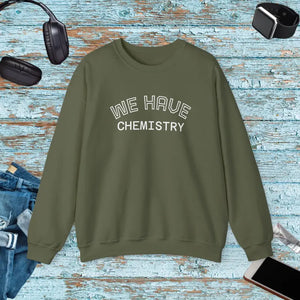 Cozy Chemistry Sweatshirt for Cute Relationship - Dipaliz - Military Green / s - Sweatshirts