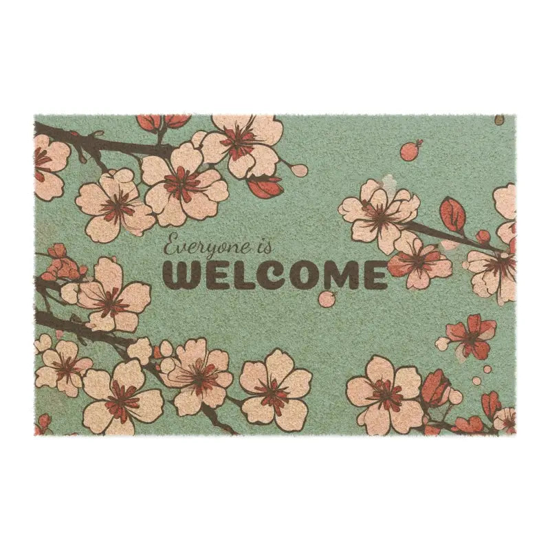 Elevate your Entryway with Cherry Blossoms Coir Doormat - 24’’ x 16’’ Home Decor