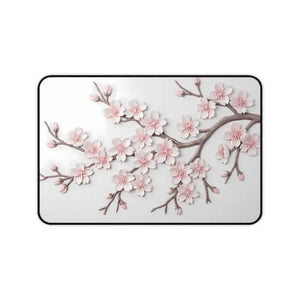 Cherry Blossom Desk Mat - Floral Mouse Pad Protector - Dipaliz - Computer Accessories