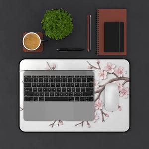 Cherry Blossom Desk Mat - Floral Mouse Pad Protector - Dipaliz - Computer Accessories