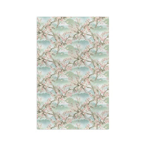 Cherry Blossom Microfiber Tea Towel - Mint Green Soft Absorbent - Dipaliz - 16’’ × 25’’ - Kitchen Towels