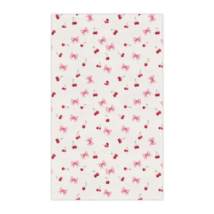 Blossom Tea Towels - Vibrant Cherry Print Kitchen Decor - Dipaliz