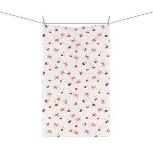 Blossom Tea Towels - Vibrant Cherry Print Kitchen Decor - Dipaliz