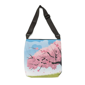 Cherry Blossom Adjustable Tote Bag - Elegant Style - Dipaliz - Bags