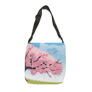 Cherry Blossom Adjustable Tote Bag - Elegant Style - Dipaliz - 18’’ × - Bags