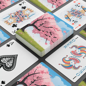 Cherry Blossom Tree Poker Playing Cards 300gsm Premium - Dipaliz - Card Games