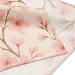 Soft Cherry Blossoms Print Bandana - Upf50 Recycled - Dipaliz - Bandanas & Headties