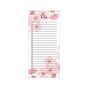 Cherry Blossoms Notepad - Sturdy Hard Cardboard Daily Planning - Dipaliz - Notepads